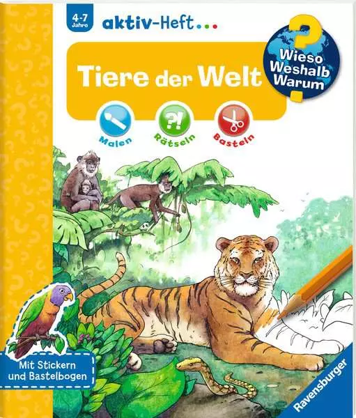 Ravensberger Matratzen Ravensburger Wieso? Weshalb? Warum? aktiv-Heft: Tiere der Welt