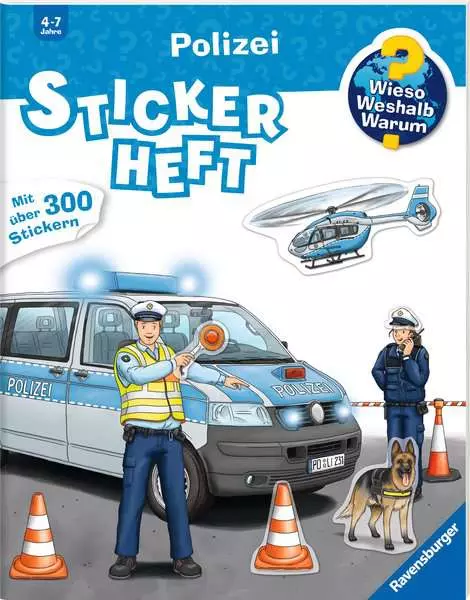 Ravensberger Matratzen Ravensburger Wieso? Weshalb? Warum? Stickerheft: Polizei