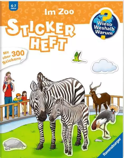 Ravensberger Matratzen Ravensburger Wieso? Weshalb? Warum? Stickerheft: Im Zoo