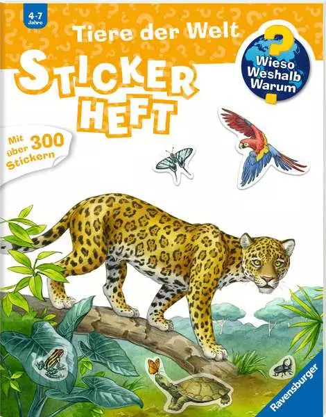 Ravensberger Matratzen Ravensburger Wieso? Weshalb? Warum? Stickerheft: Tiere der Welt