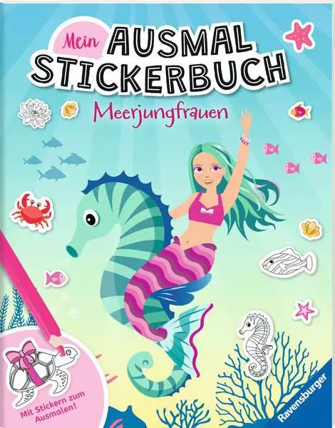 Ravensberger Matratzen Mein Ausmalstickerbuch: Meerjungfrauen