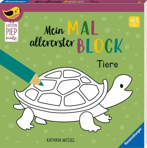 Ravensberger Matratzen Edition Piepmatz: Mein allererster Malblock - Tiere