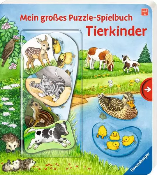 Ravensberger Matratzen Mein großes Puzzle-Spielbuch: Tierkinder