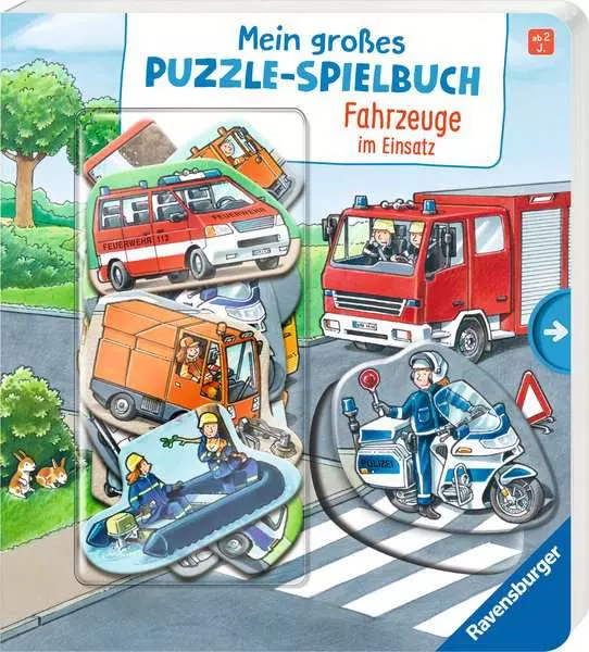 Ravensberger Matratzen Mein großes Puzzle-Spielbuch: Fahrzeuge im Einsatz