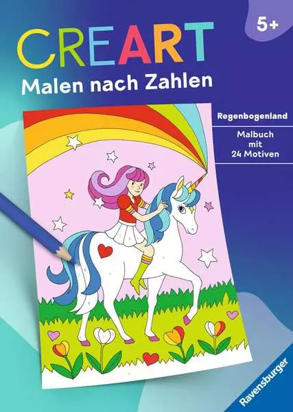 Ravensberger Matratzen CreArt Malen nach Zahlen ab 5: Regenbogenland