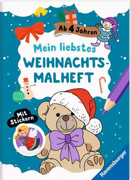 Ravensberger Matratzen Mein liebstes Weihnachtsmalheft mit Stickern ab 4