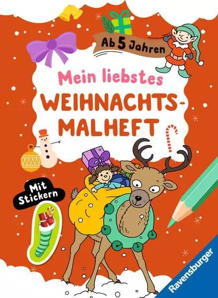 Ravensberger Matratzen Mein liebstes Weihnachtsmalheft mit Stickern ab 5