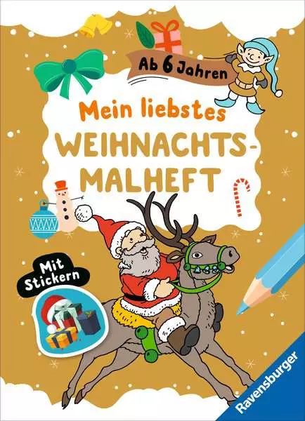 Ravensberger Matratzen Mein liebstes Weihnachtsmalheft mit Stickern ab 6