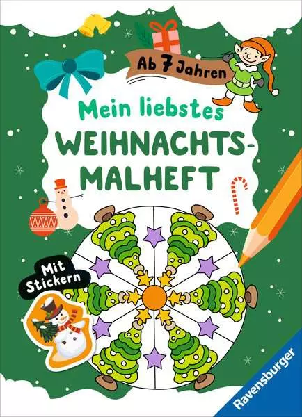 Ravensberger Matratzen Mein liebstes Weihnachtsmalheft mit Stickern ab 7