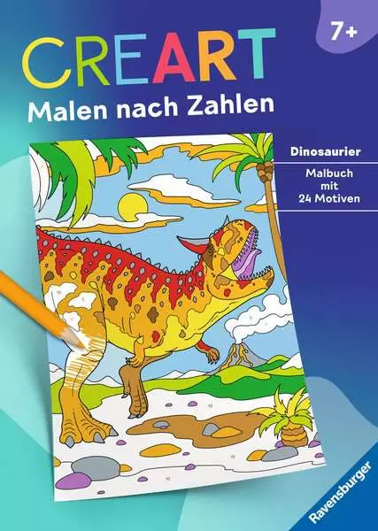 Ravensberger Matratzen CreArt Malen nach Zahlen ab 7: Dinosaurier