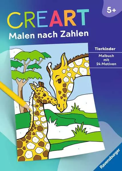 Ravensberger Matratzen CreArt Malen nach Zahlen ab 5: Tierkinder