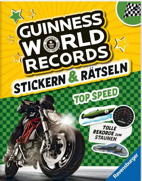 Ravensberger Matratzen Ravensburger Guinness World Records: Stickern & Rätseln – Top Speed