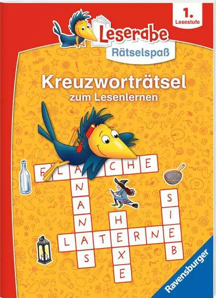 Ravensberger Matratzen Leserabe: Kreuzworträtsel zum Lesenlernen, 1. Lesestufe, gelb