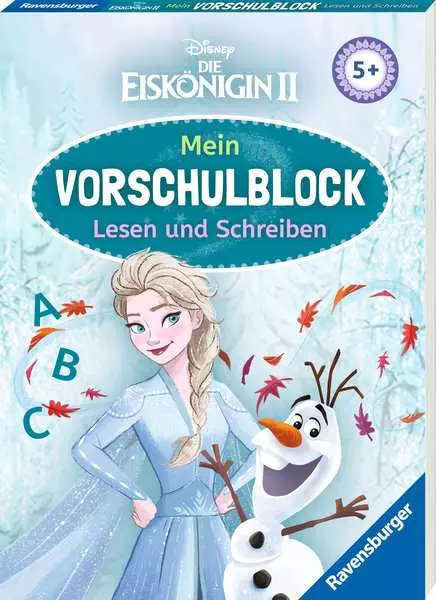 Ravensberger Matratzen Disney Die Eiskönigin 2 Mein Vorschulblock: Lesen und Schreiben