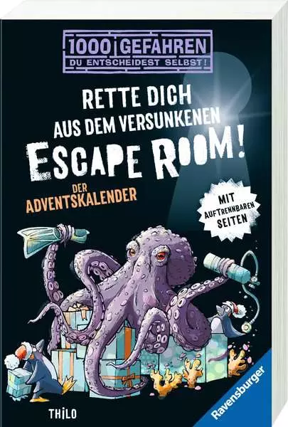 Ravensberger Matratzen 1000 Gefahren: Der Adventskalender - Rette dich aus dem versunkenen Escape Room!