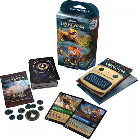 Disney Lorcana TCG Azurite Sea Set 6 - Emerald & Sapphire Starter Deck